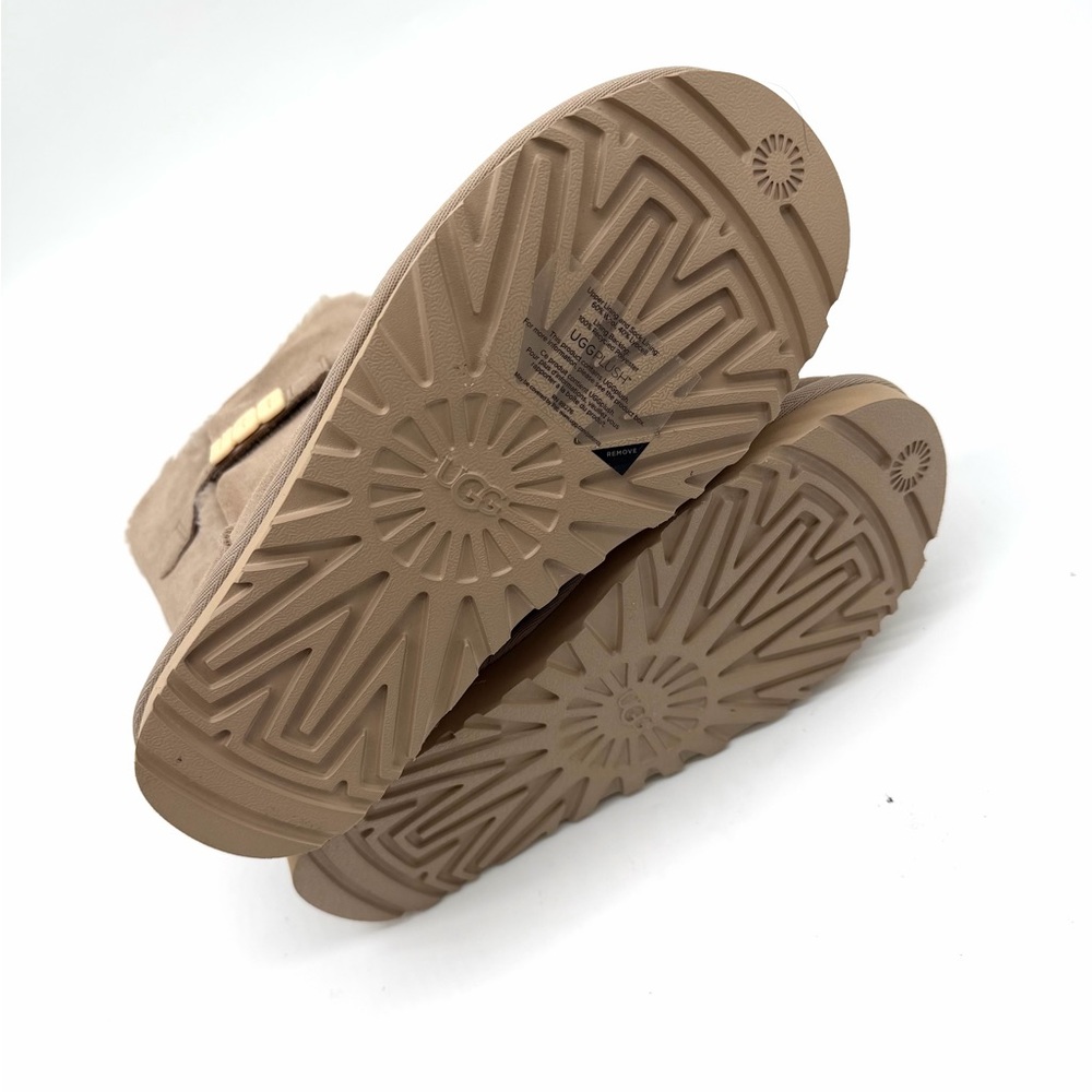UGG Classic Tan Suede Winter Boots - Picture 3 of 4